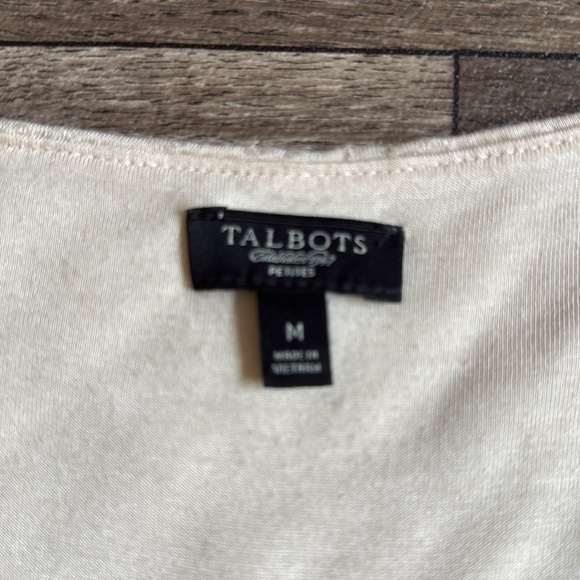 Talbots Sequined Tank Top Ivory Medium - Picture 5 of 6